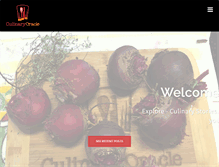 Tablet Screenshot of culinaryoracle.com